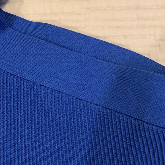 ARITZIA BABATON Sculpt Knit Criss Cross Cropped Tank Blue Size XL - Picture 5 of 11